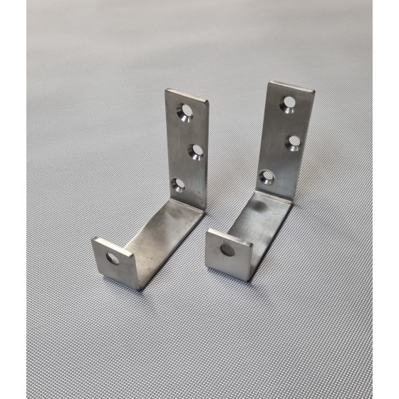 Pair of Stainless Steel Brackets for Outdoor Blinds
